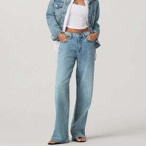 Vuori Vintage Wide-Leg Jean Women's Size 27 Light Wash Indigo Denim NEW